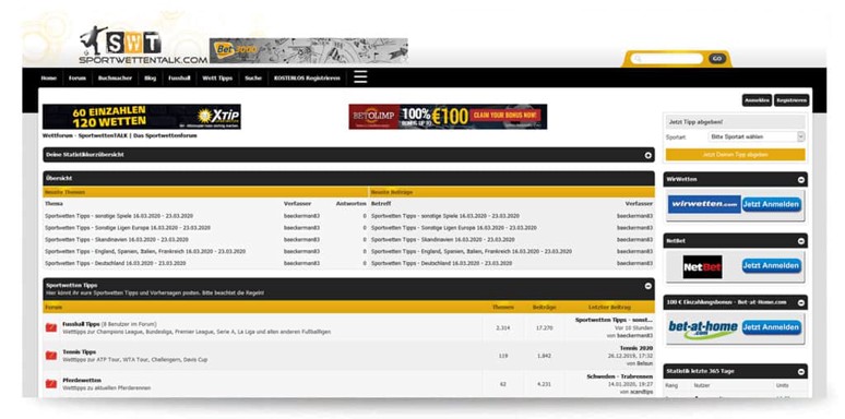 Neue wettforum login mobile