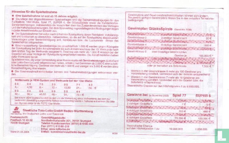 13er wette anmelden login
